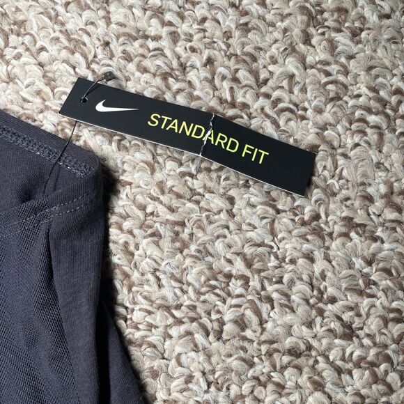 Nike Dri-Fit Sleeveless Shirt Women's L Gray New W/ Tags Mesh Open Back Train - Picture 7 of 11